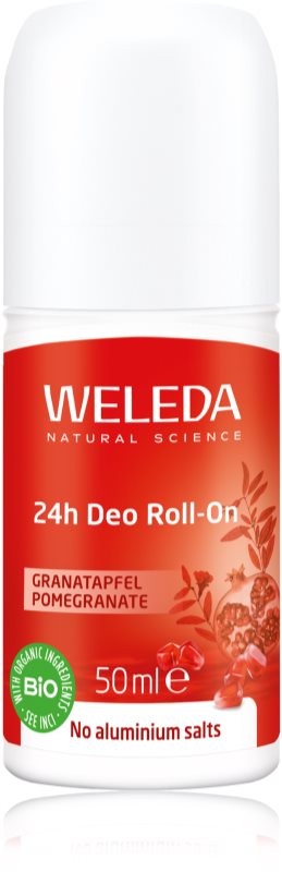 Weleda Pomegranate deodorant roll-on fără săruri de aluminiu 24 de ore 50 ml