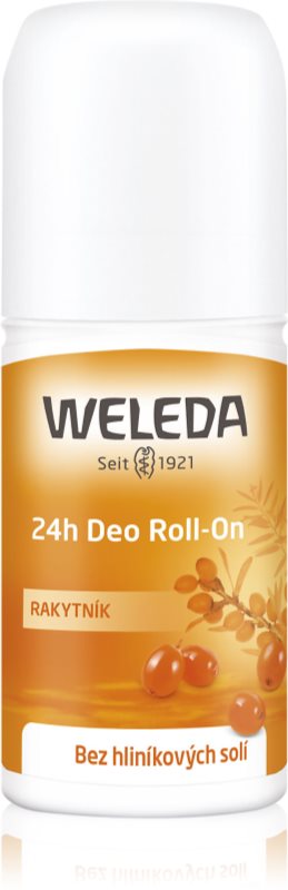 Weleda Sea Buckthorn deodorant roll-on fără săruri de aluminiu cu protectie 24h 50 ml