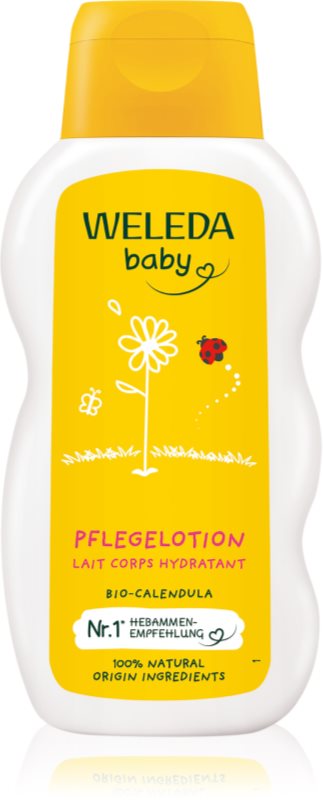 Weleda Baby and Child loțiune de tratament cu gălbenele 200 ml