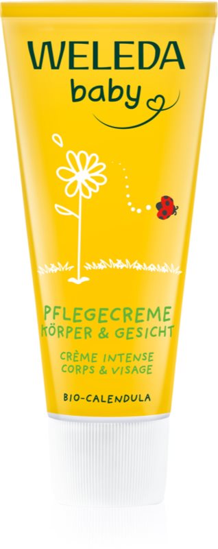 Weleda Baby and Child crema protectoare pentru bebelusi corp si fata galbenele 75 ml