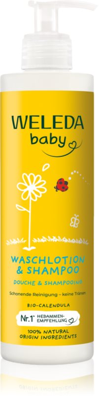Weleda Baby sampon si gel de baie 2 in 1 pentru copii Calendula officinalis 400 ml