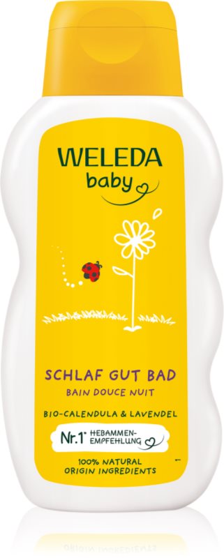 Weleda Baby baie cu gălbenele pentru bebeluși de noapte bună 200 ml
