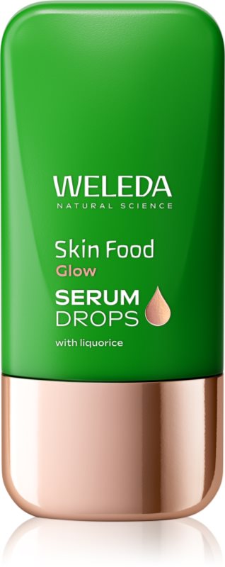 Weleda Serum Drops Skin Food Glow ser cu efect iluminator pentru uniformizarea nuantei tenului 30 ml