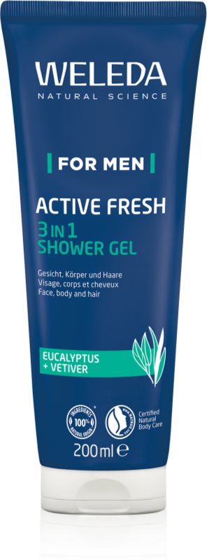 Weleda Men gel de duș cu uleiuri esentiale 200 ml