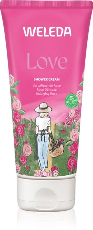 Weleda Love gel de dus delicioasa Rose, Jasmine and Ylang-Ylang 200 ml