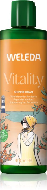 Weleda Vitality cremă de duș energizantă Sea ​​buckthorn, Grapefruit and Mandarin 400 ml