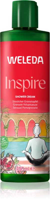 Weleda Inspire crema pentru dus regeneratoare Pomegranate, Orange and Vanilla 400 ml