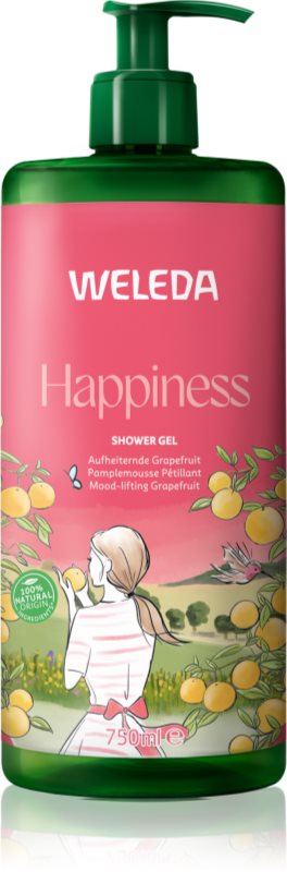 Weleda Happiness gel de dus revigorant Grapefruit, Tangerine and Lime 750 ml