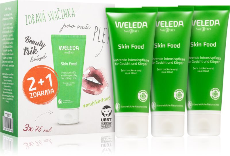 Weleda Skin Food crema universala, hranitoare cu ierburi pentru piele foarte uscata 3x75 ml