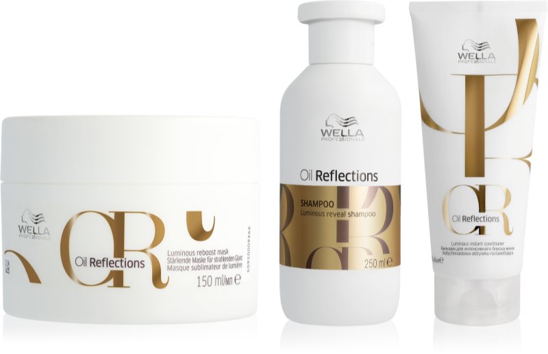Wella Professionals Oil Reflections bundle set pentru un par stralucitor si catifelat 3 buc