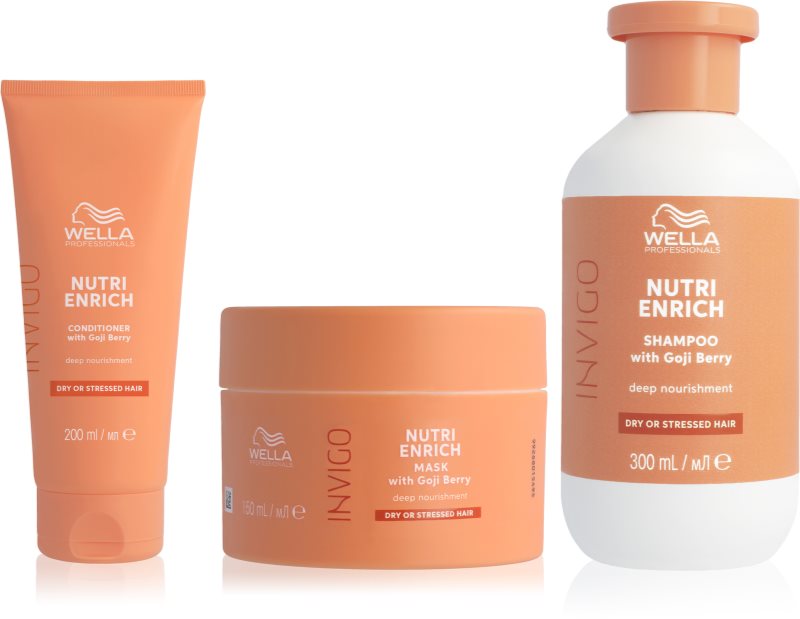 Wella Professionals Invigo Nutri-Enrich set pentru păr uscat și deteriorat 3 buc