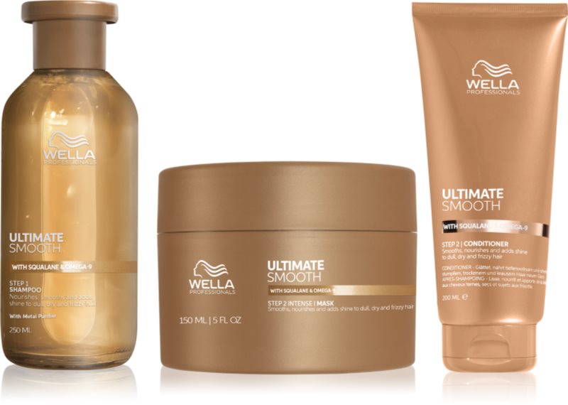 Wella Professionals Ultimate Smooth bundle set pentru un par stralucitor si catifelat