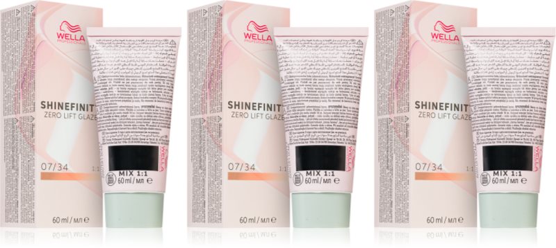 Wella Professionals Shinefinity Zero Lift Glaze vopsea de păr demipermanentă ambalaj economic culoare 07/34 - Paprika Spice