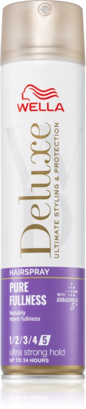 Wella Deluxe Pure Fullness fixativ pentru păr cu fixare foarte puternică pentru volum 250 ml