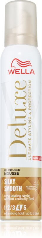 Wella Deluxe Silky Smooth spuma  cu efect de nutritiv 200 ml