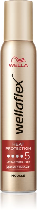 Wella Wellaflex Heat Protection spuma  pentru modelarea termica a parului 200 ml