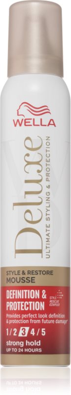 Wella Deluxe Definition & Protection spuma pentru volum mărit 200 ml