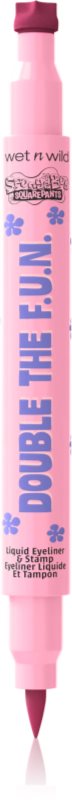 Wet n Wild SpongeBob SquarePants Double The F.U.N. Liquid Eyeliner & Stamp tuș multifuncțional pentru ochi