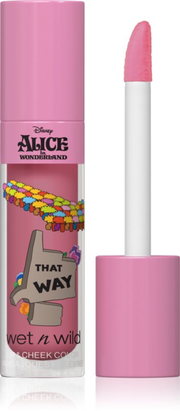 Wet n Wild Alice in Wonderland balsam de buze și Blush culoare This Way 6.5 ml