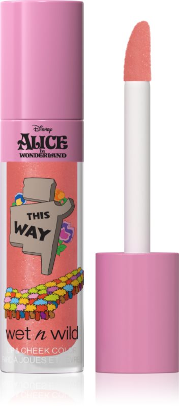 Wet n Wild Alice in Wonderland balsam de buze și Blush culoare This Way 6.5 ml