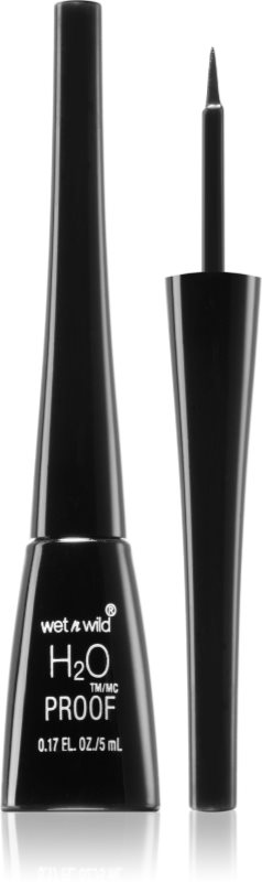 Wet n Wild H2O Proof eyeliner rezistent la apa culoare Black 5 ml