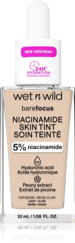 Wet n Wild BareFocus Niacinamide Skin Tint machiaj ușor de hidratare