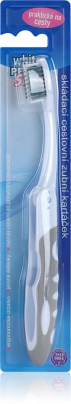 White Pearl Smile periuta de dinti pliabila pentru calatorii 1 buc