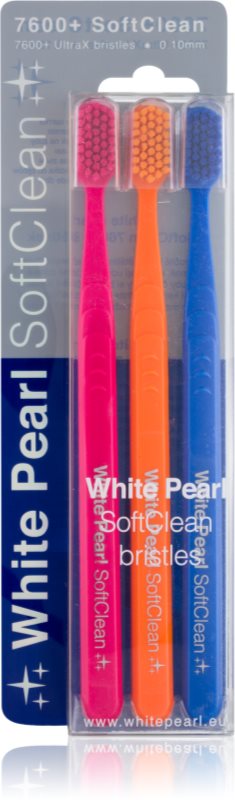 White Pearl 7600+ SoftClean periuta de dintiSoft 3 buc