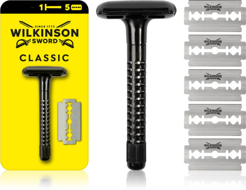 Wilkinson Sword Classic aparat de ras + lame de rezervă 5 pc