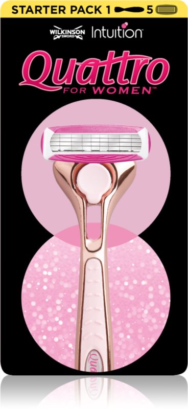 Wilkinson Sword Intuition Quattro for Women aparat de ras + rezervă 5 pc