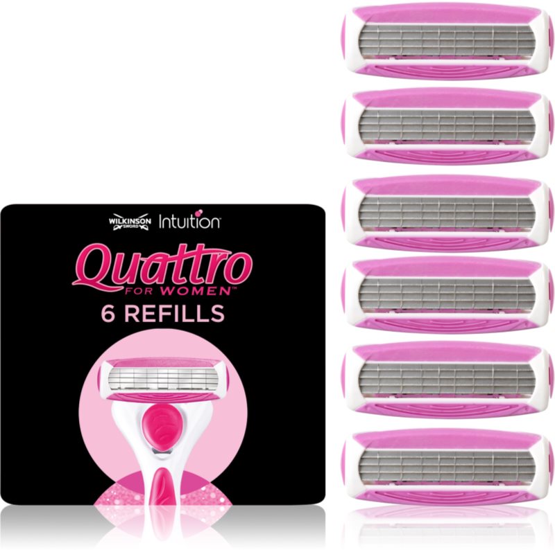 Wilkinson Sword Intuition Quattro for Women capete de schimb 6 buc