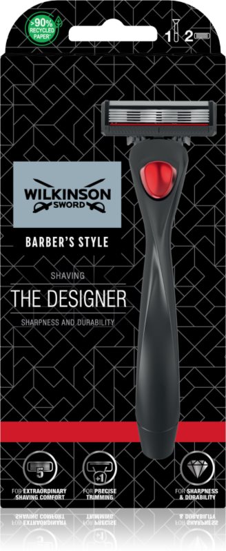 Wilkinson Sword Barber's Style The Architect aparat de ras + rezervă 2 pc