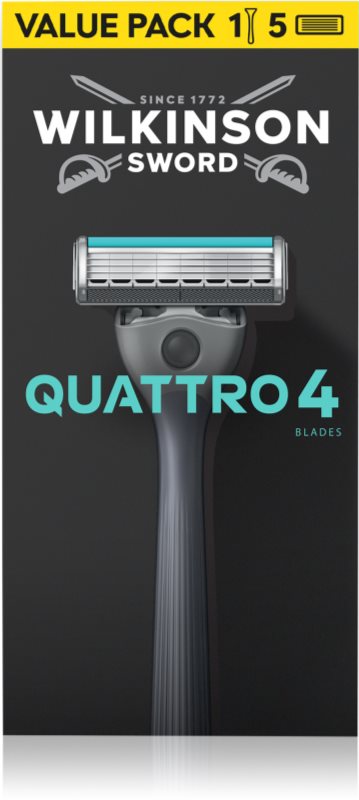 Wilkinson Sword Quattro aparat de ras + lame de rezervă