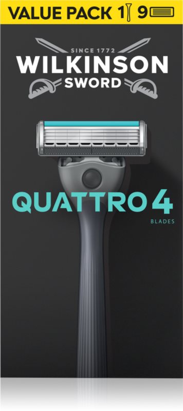 Wilkinson Sword Quattro aparat de ras rezerva lama 8 pc