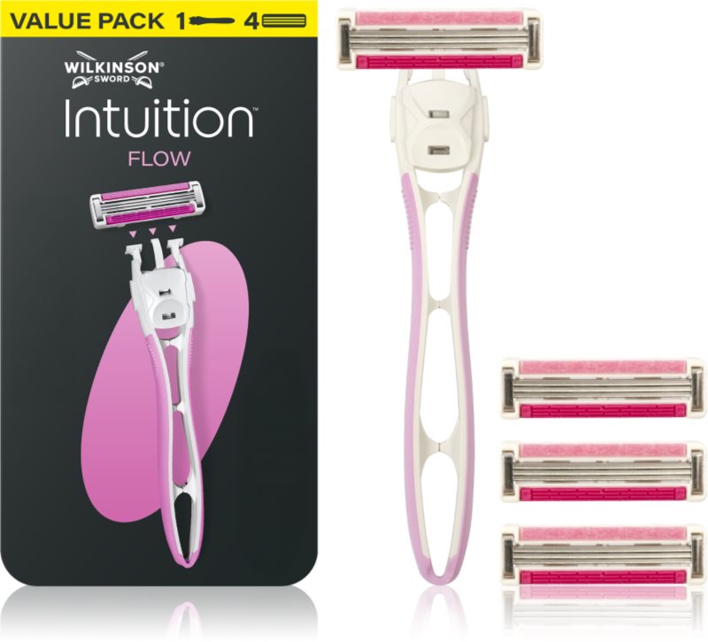 Wilkinson Sword Intuition Flow Hybrid epilator pentru femei rezerva lama 4 pc