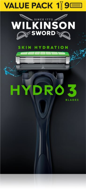 Wilkinson Sword Hydro3 aparat de ras + rezervă 8 bucati