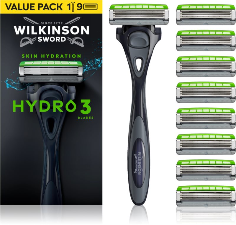 Wilkinson Sword Hydro3 aparat de ras + rezervă 8 bucati