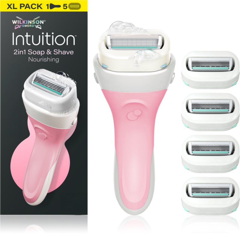 Wilkinson Sword Intuition 2in1 Ultra Moisture Razor aparat de ras + rezervă 5 pc