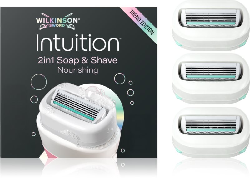Wilkinson Sword Intuition 2in1 Soap & Shave Nourishing rezerva Lama 3 buc