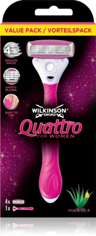 Wilkinson Sword Intuition Quattro for Women aparat de ras rezerva lama 4 pc