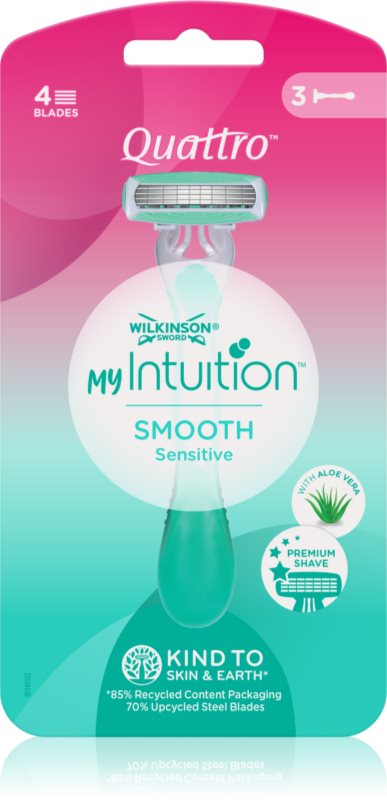 Wilkinson Sword My Intuition Quattro aparat de ras de unică folosință Smooth Sensitive 3 buc
