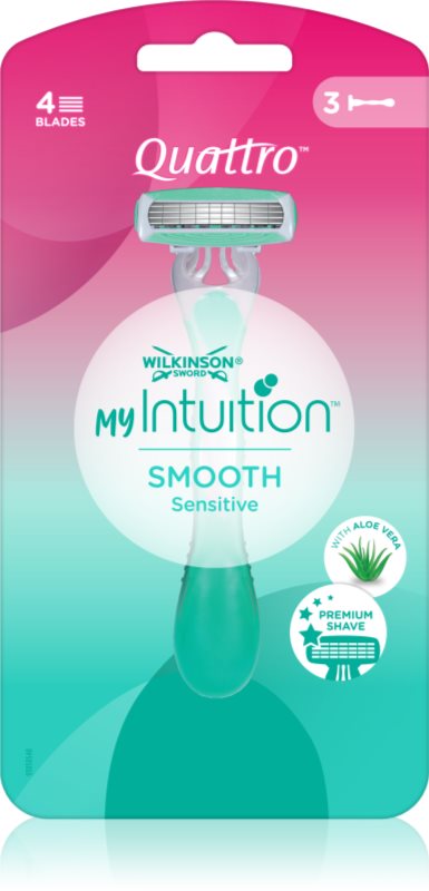 Wilkinson Sword My Intuition Quattro aparat de ras de unică folosință Smooth Sensitive 3 buc