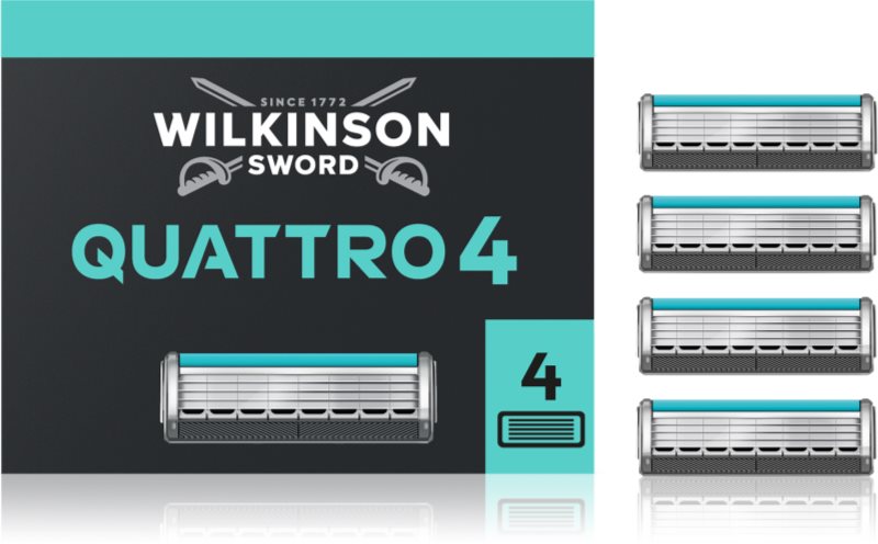 Wilkinson Sword Quattro Essential 4 Titanium Sensitive rezerva Lama