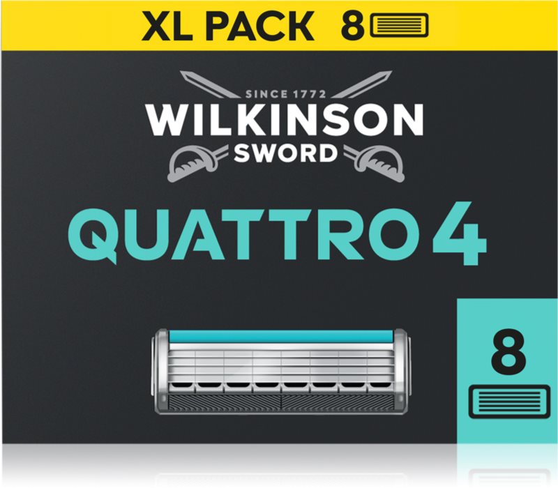 Wilkinson Sword Quattro Essential 4 Titanium Sensitive rezerva Lama
