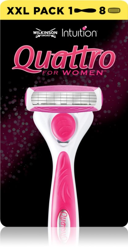 Wilkinson Sword Intuition Quattro for Women aparat de ras rezerva lama 8 pc