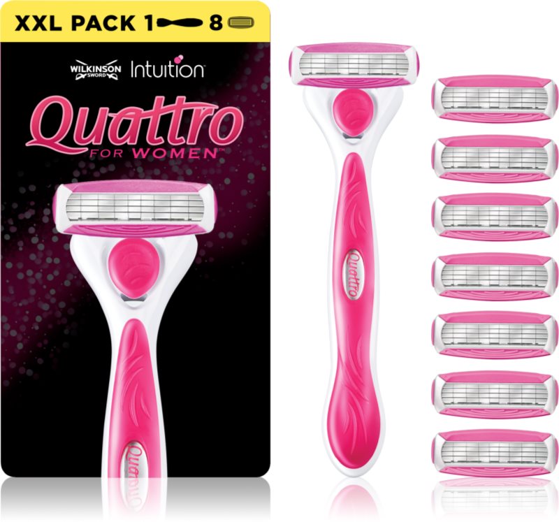Wilkinson Sword Intuition Quattro for Women aparat de ras + lame de rezervă