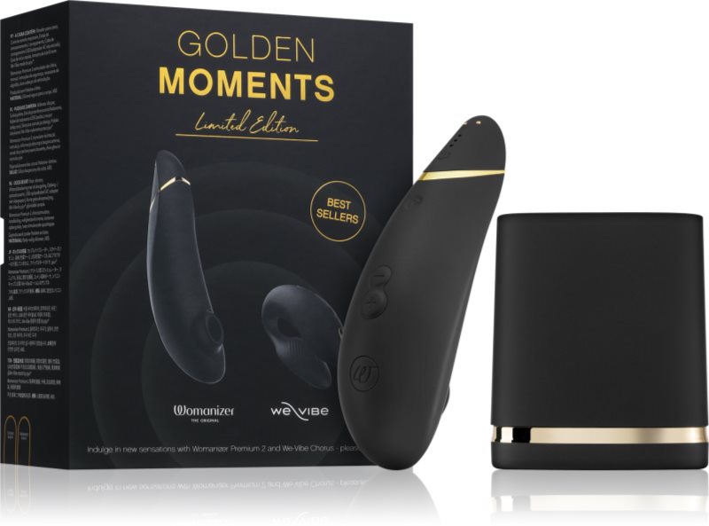 Womanizer Golden Moments Collection Womanizer Premium + We-Vibe Chorus set de jucării sexuale 2 buc