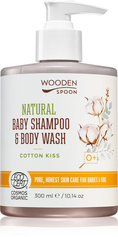 WoodenSpoon Natural Gel de dus si sampon pentru copii 2 in 1 300 ml