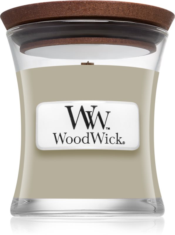 Woodwick Fireside Au Coin Du Feu lumânare parfumată cu fitil din lemn