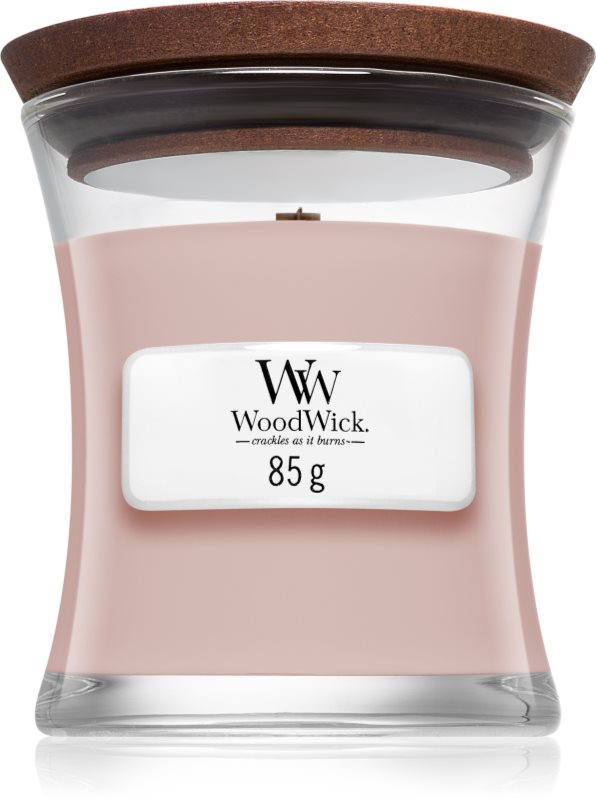 Woodwick Rosewood lumânare parfumată cu fitil din lemn